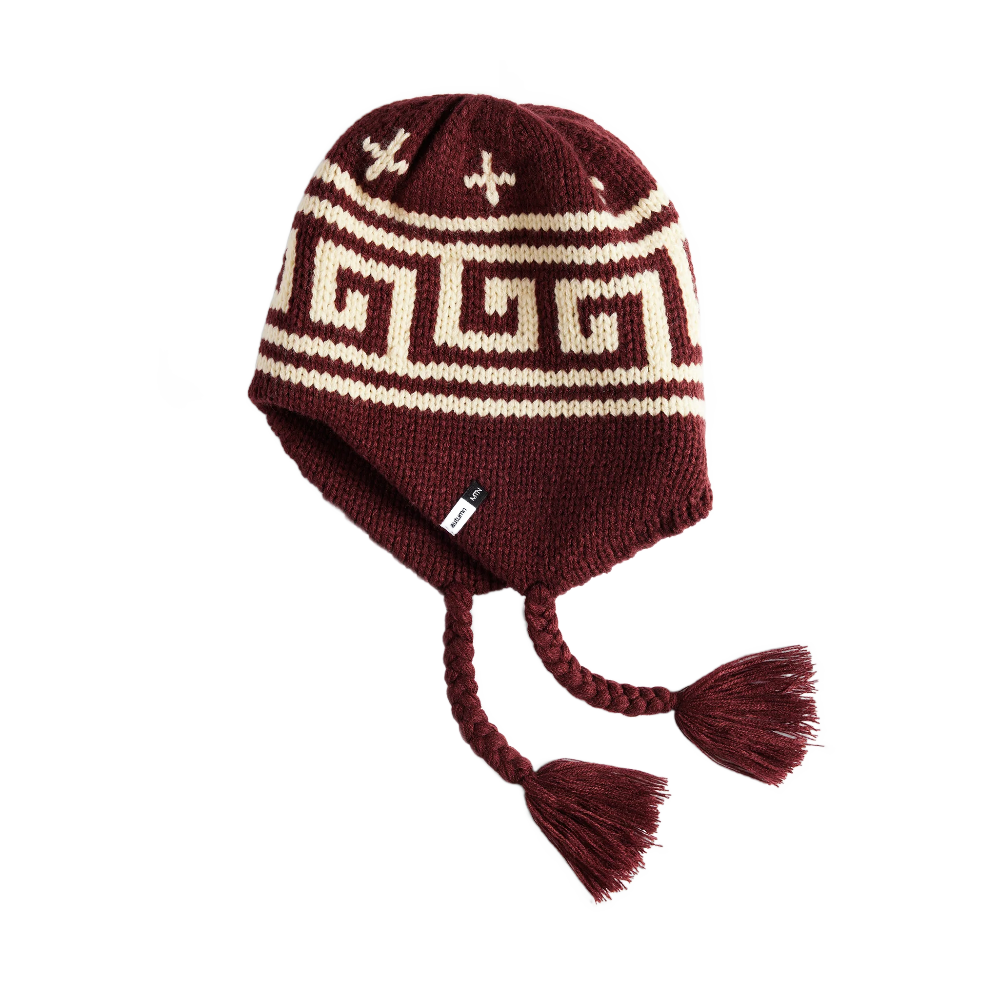 Autumn Niseko Earflap Beanie - Burgundy