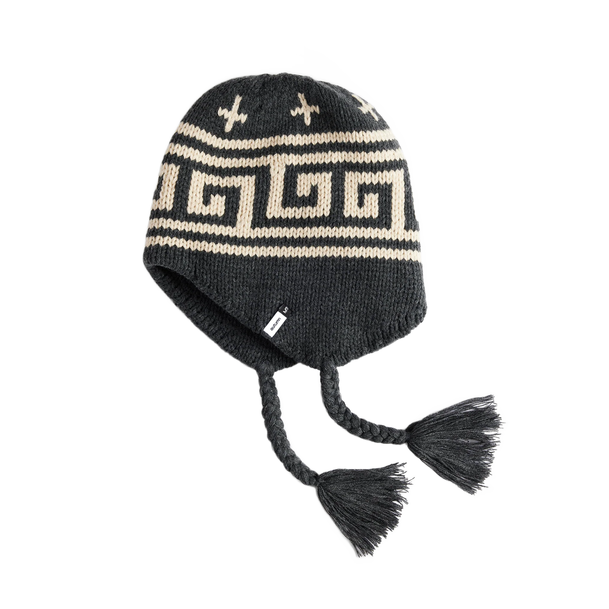 Autumn Niseko Earflap Beanie - Charcoal Grey