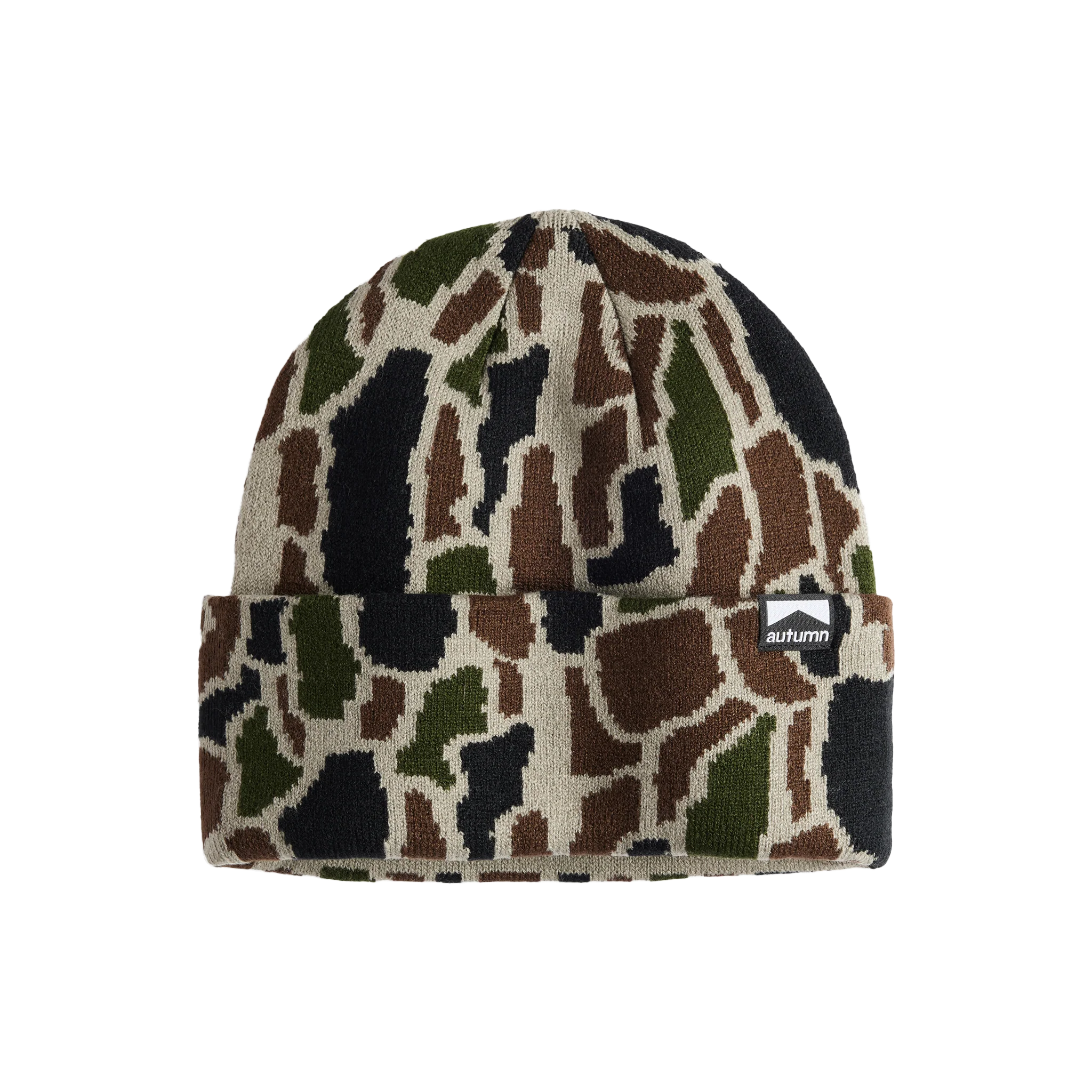 Autumn Tree Bark Beanie - Stone
