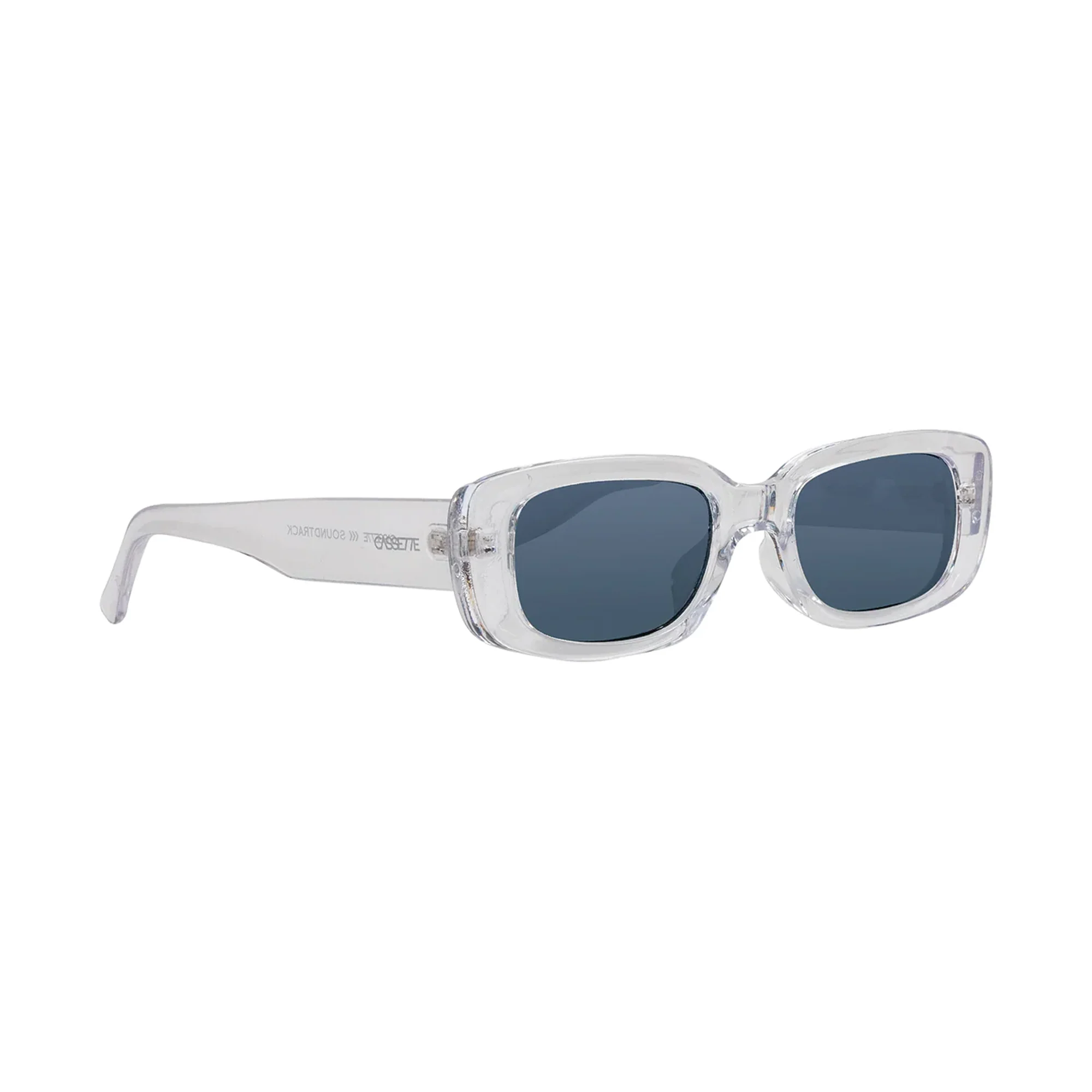 Cassette Soundtrack Sunglasses - Crystal / Smoke Lens - Image 2