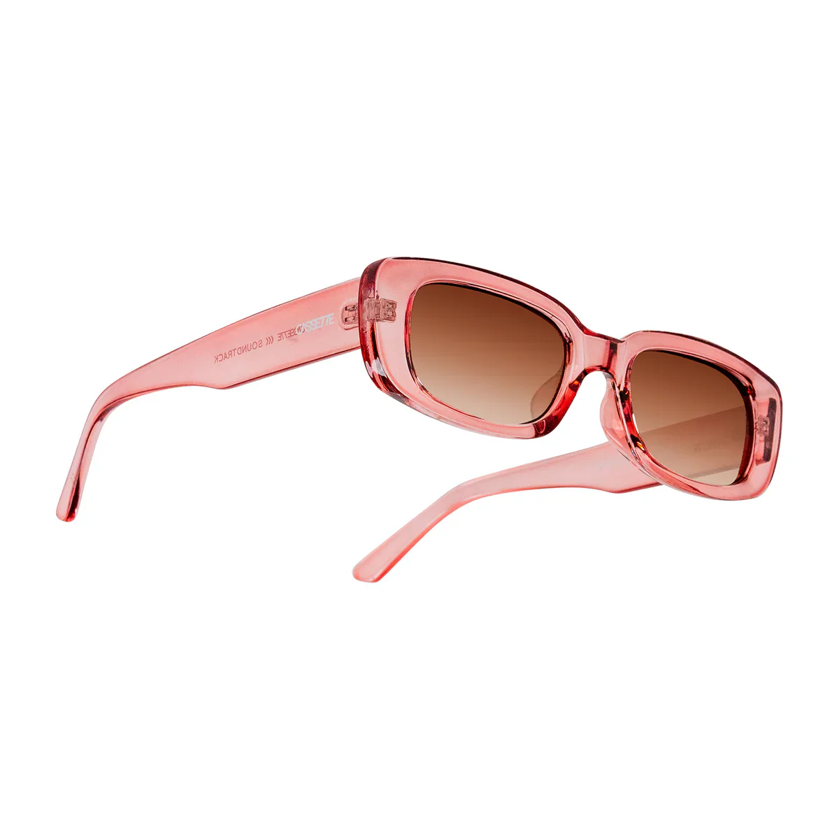 Cassette Soundtrack Sunglasses - Dusty Rose / Gradient Lens - Image 4