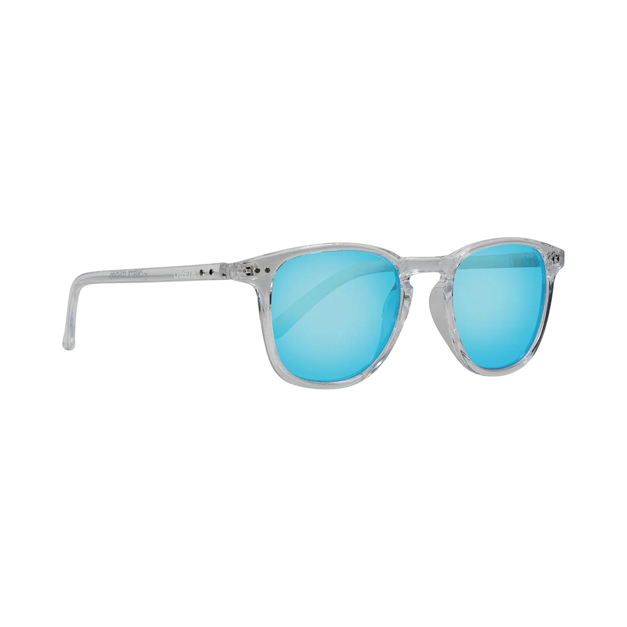 Cassette Standard Sunglasses - Clear / Sky Blue Mirror Lens - Image 2