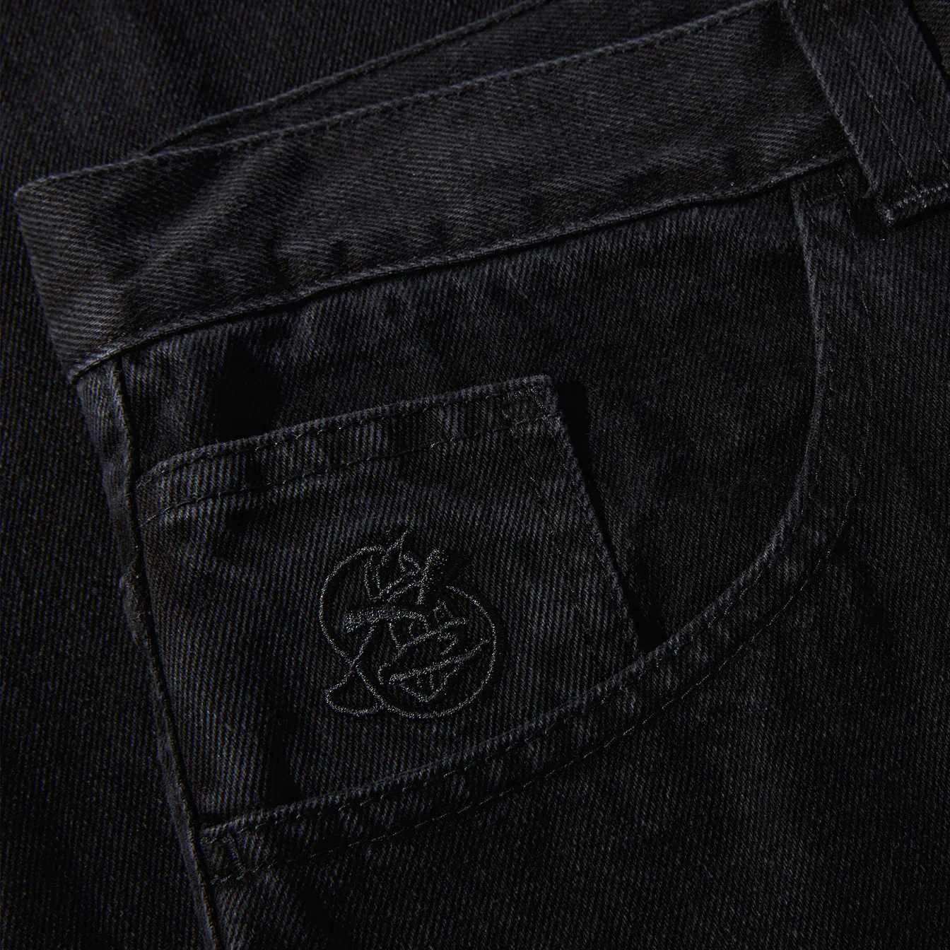 Polar 93! Denim Pants- Pitch Black - Image 3