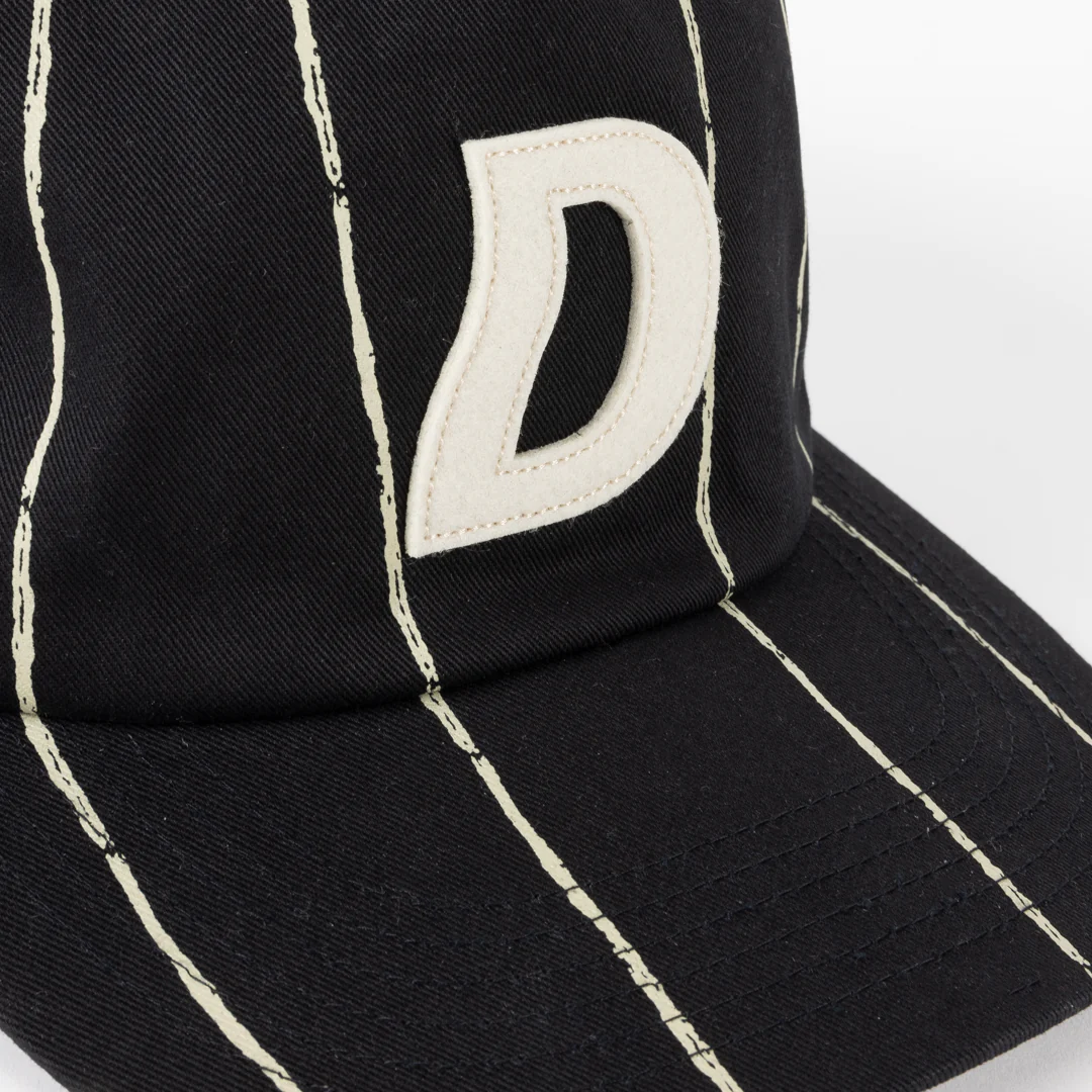 Dime Pinstriped Worker Cap - Black - Image 2