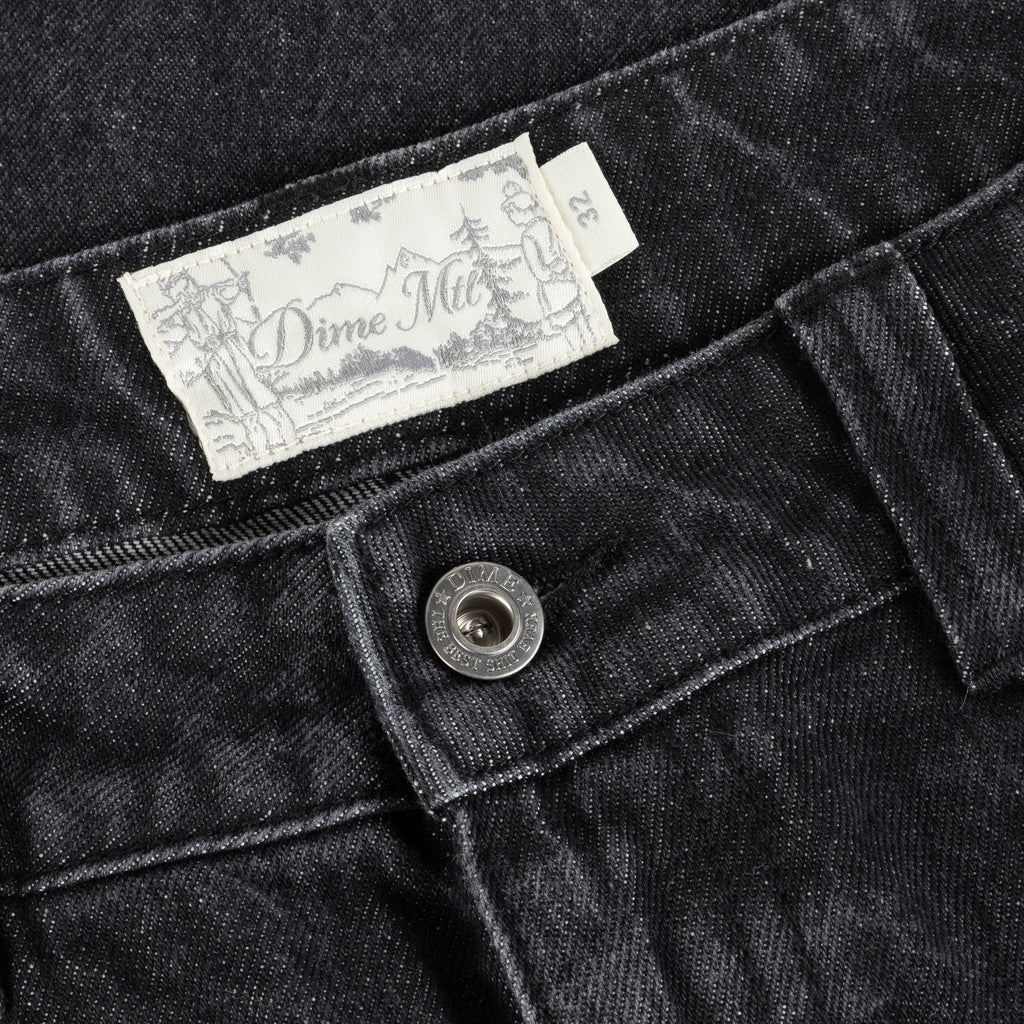 Dime Relaxed Denim Pants - Sandblasted Black - Image 3