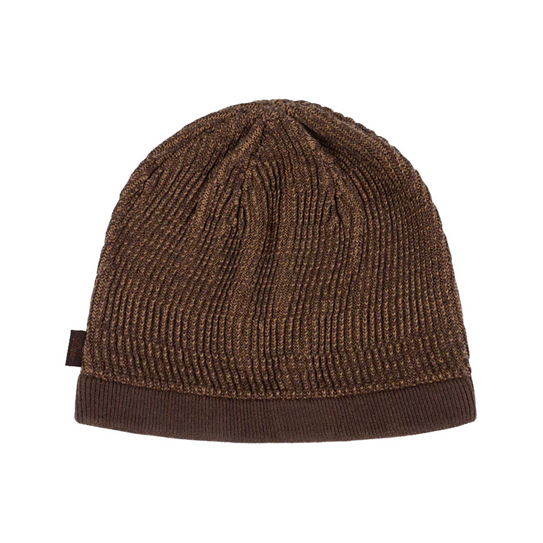 Dime Wave Knit Skully - Brown