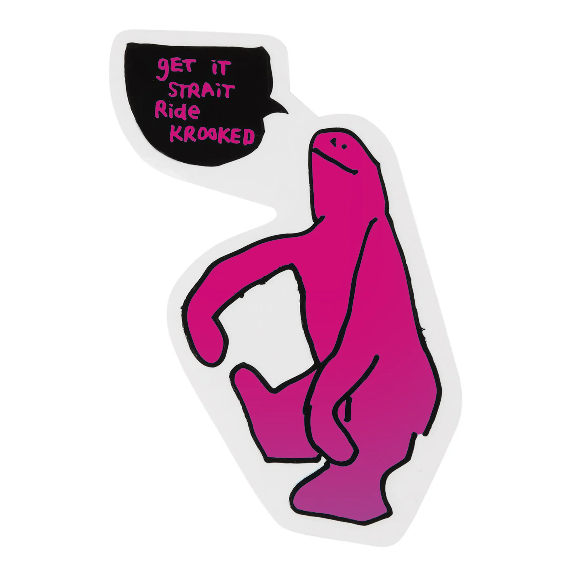 Krooked Get It Straight Sticker - Assorted Colors - Image 2