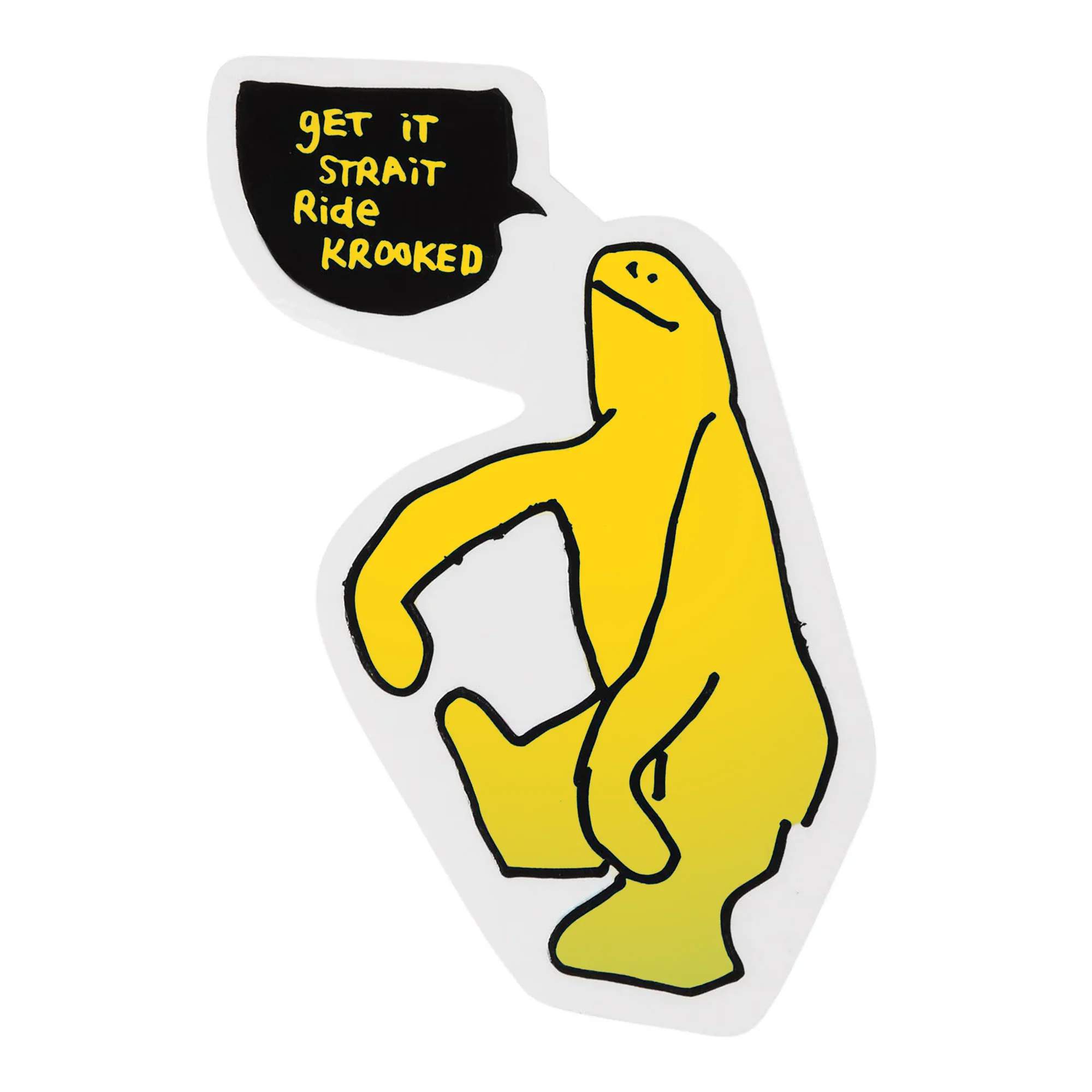 Krooked Get It Straight Sticker - Assorted Colors - Image 3