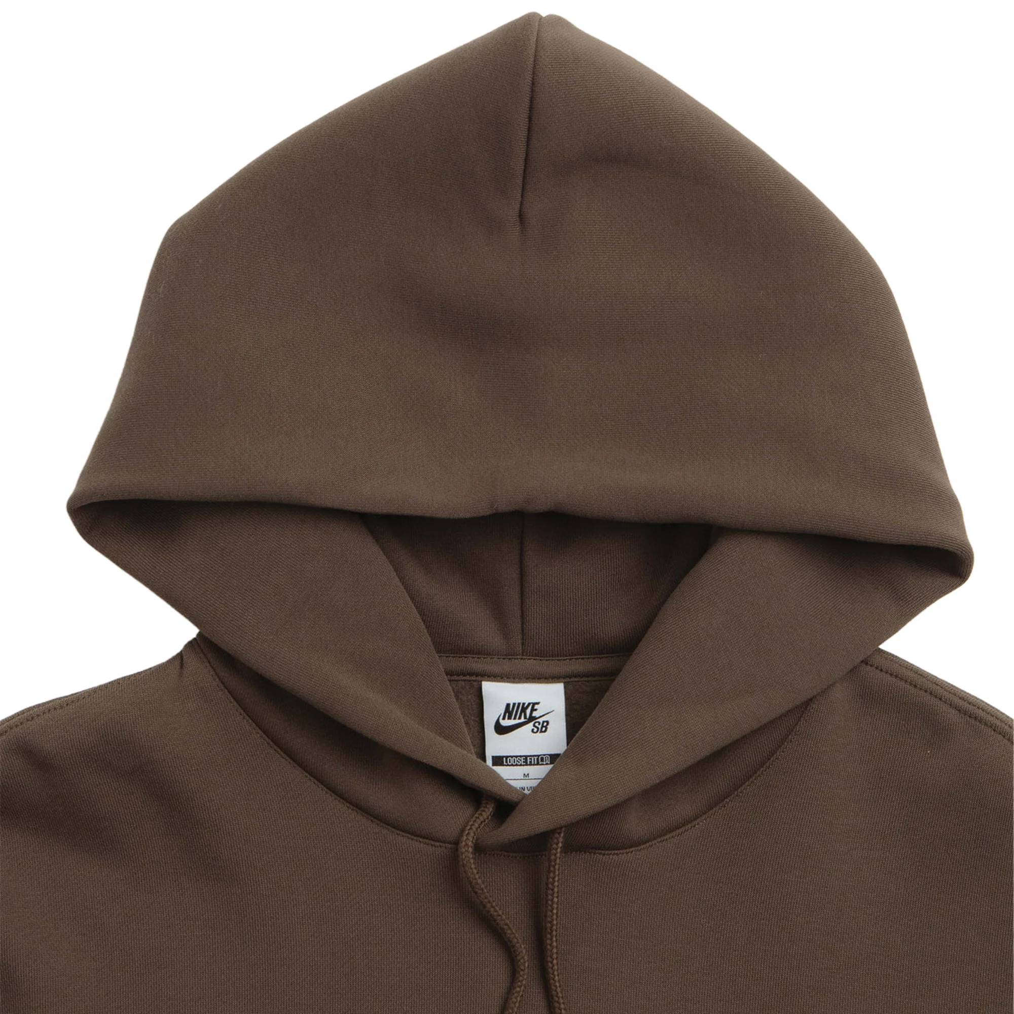 Nike SB Essential Logo Fleece Hoodie - Dark Hazel / White - Image 2