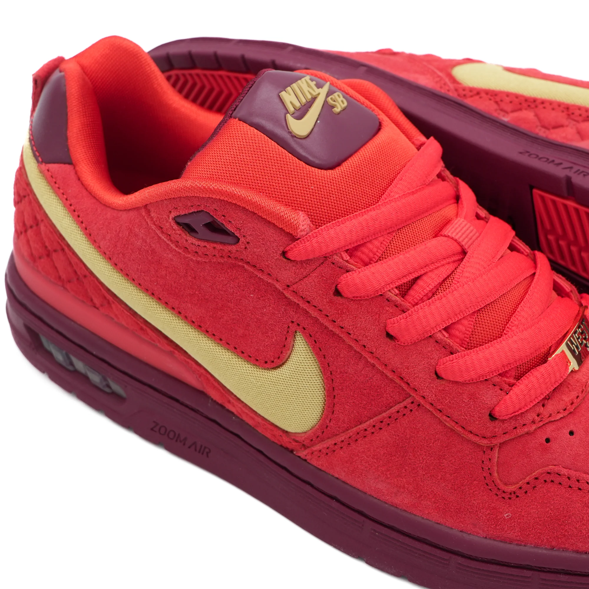 Nike SB P-Rod Zoom Air Low QS - Habanero / Club Gold - Image 2