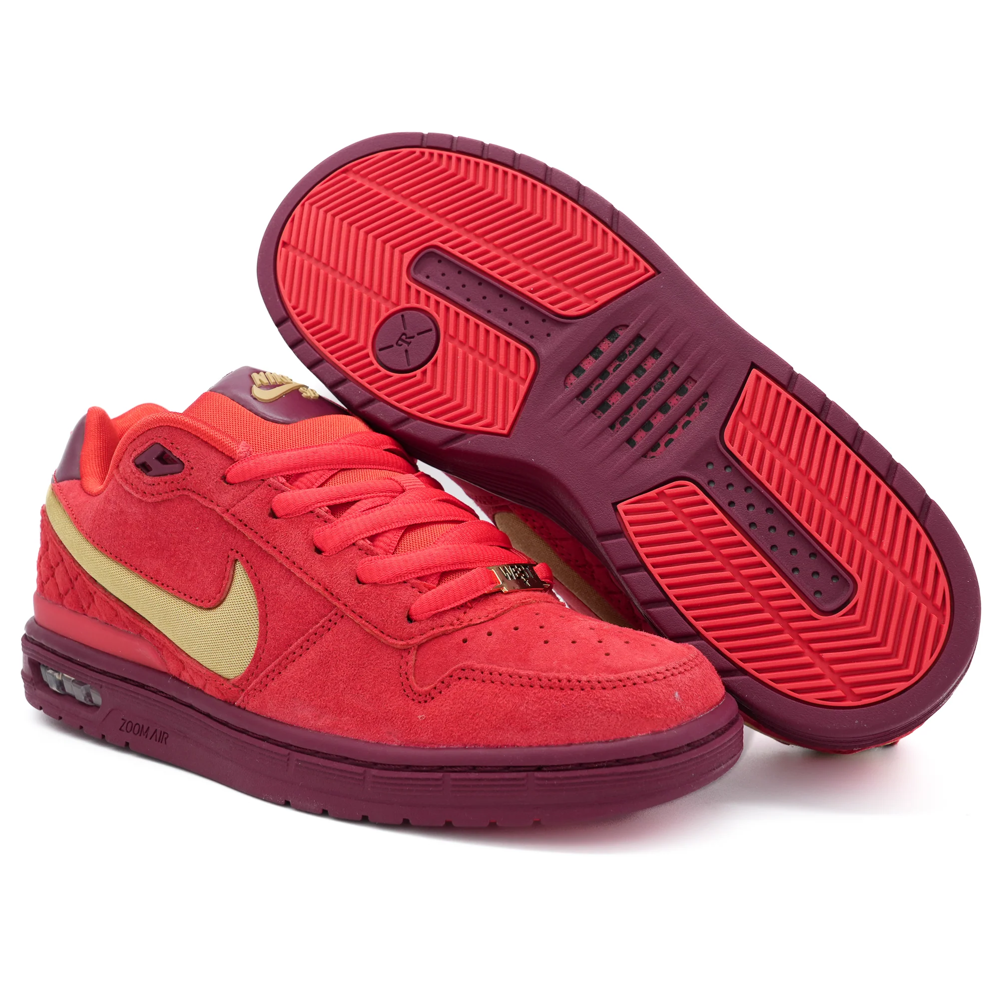 Nike SB P-Rod Zoom Air Low QS - Habanero / Club Gold - Image 3