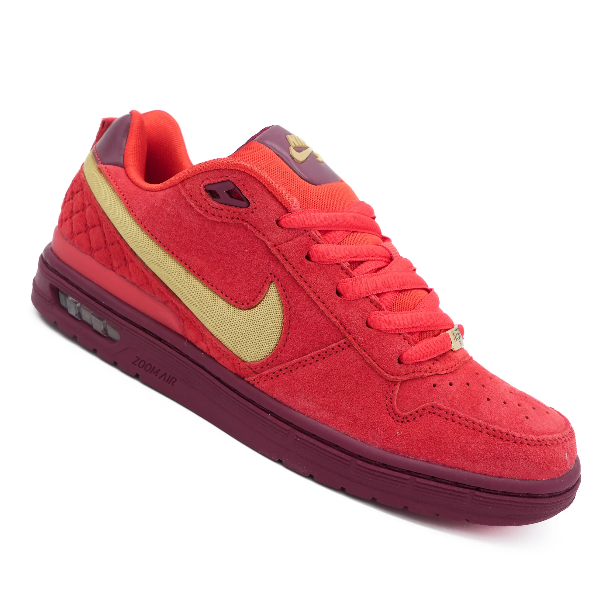 Nike SB P-Rod Zoom Air Low QS - Habanero / Club Gold - Image 4