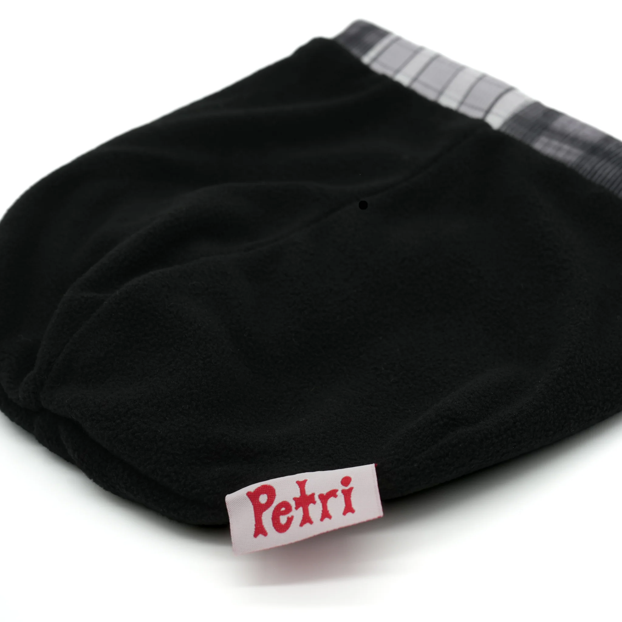 Petri Plaid Beanie - Black / White - Image 3