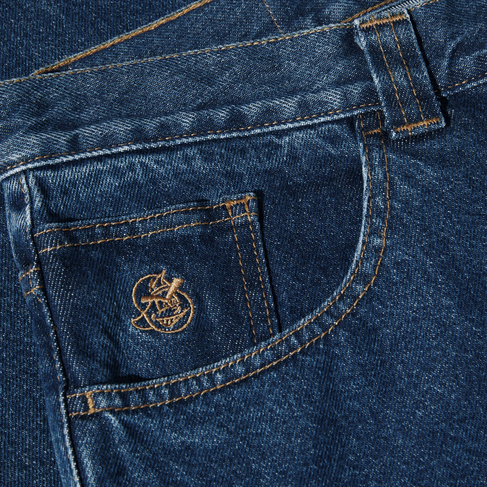 Polar 93! Denim Pants- Dark Blue - Image 3