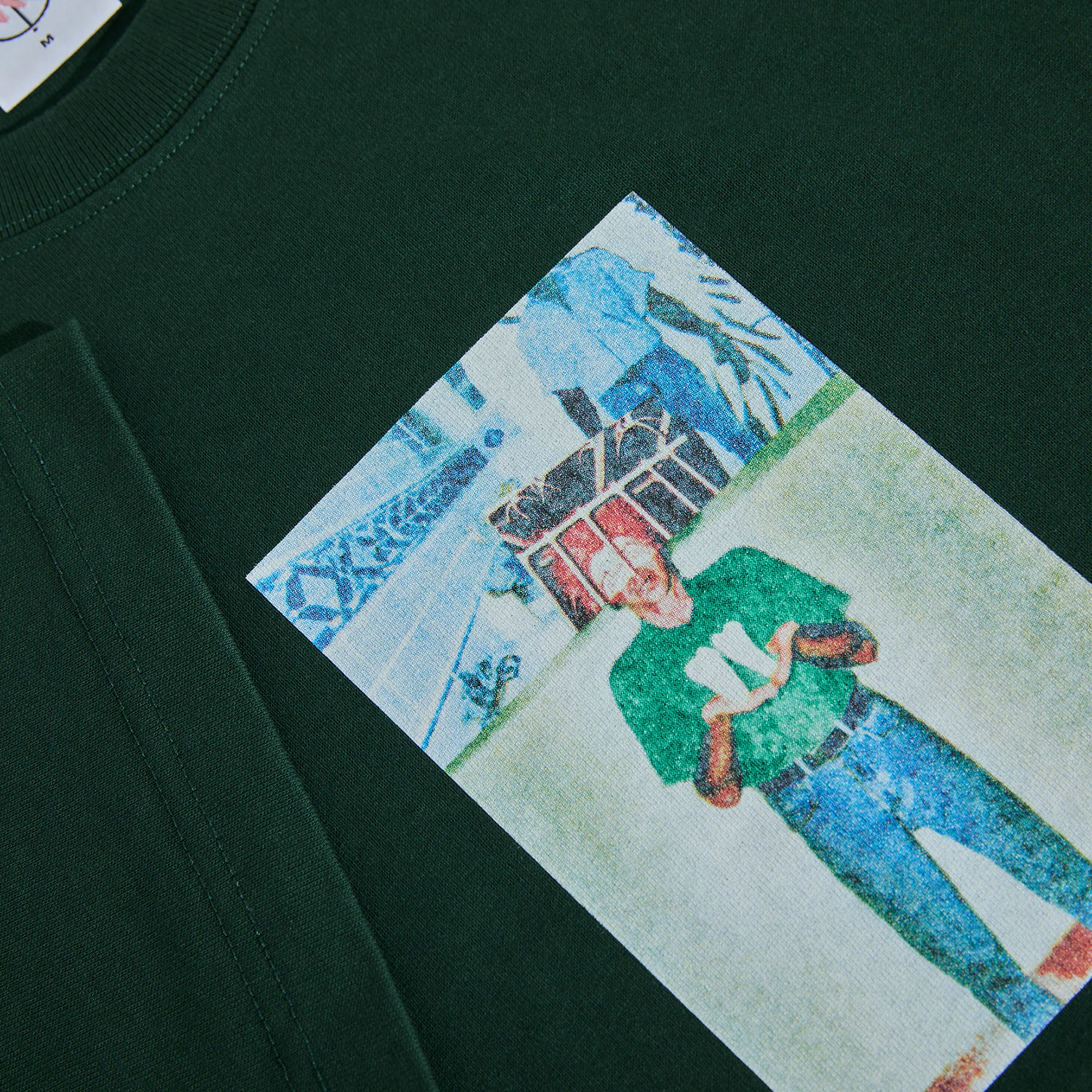 Polar Jeans Teeth Tee - Dark Green - Image 2