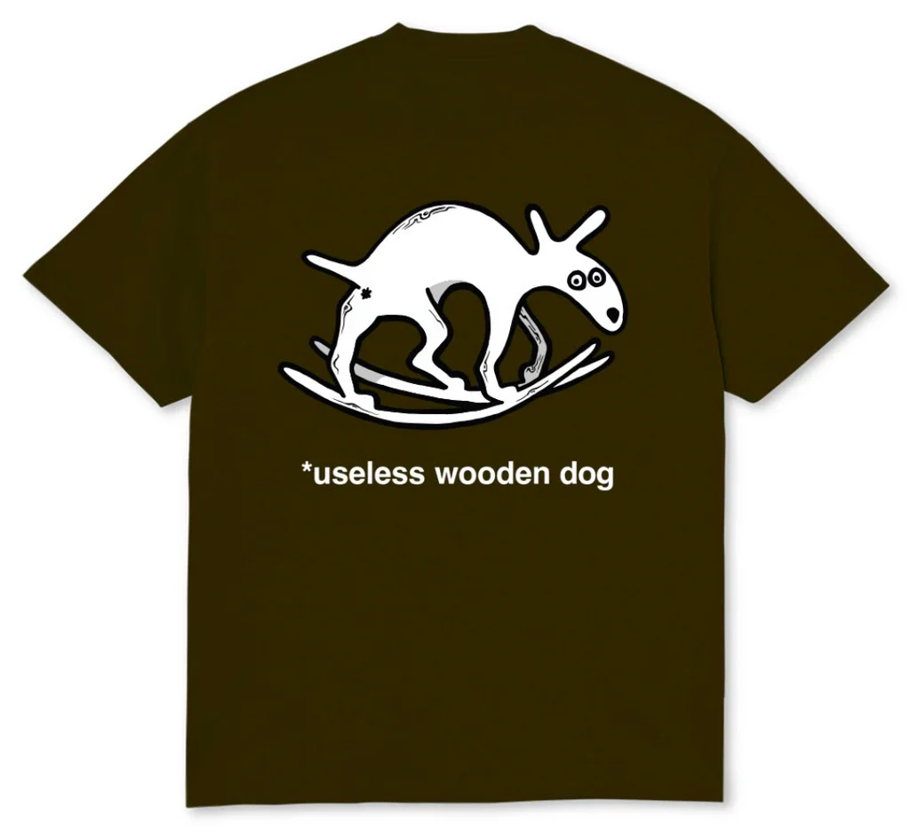 Polar Useless Wooden Dog Tee - Chocolate - Image 2