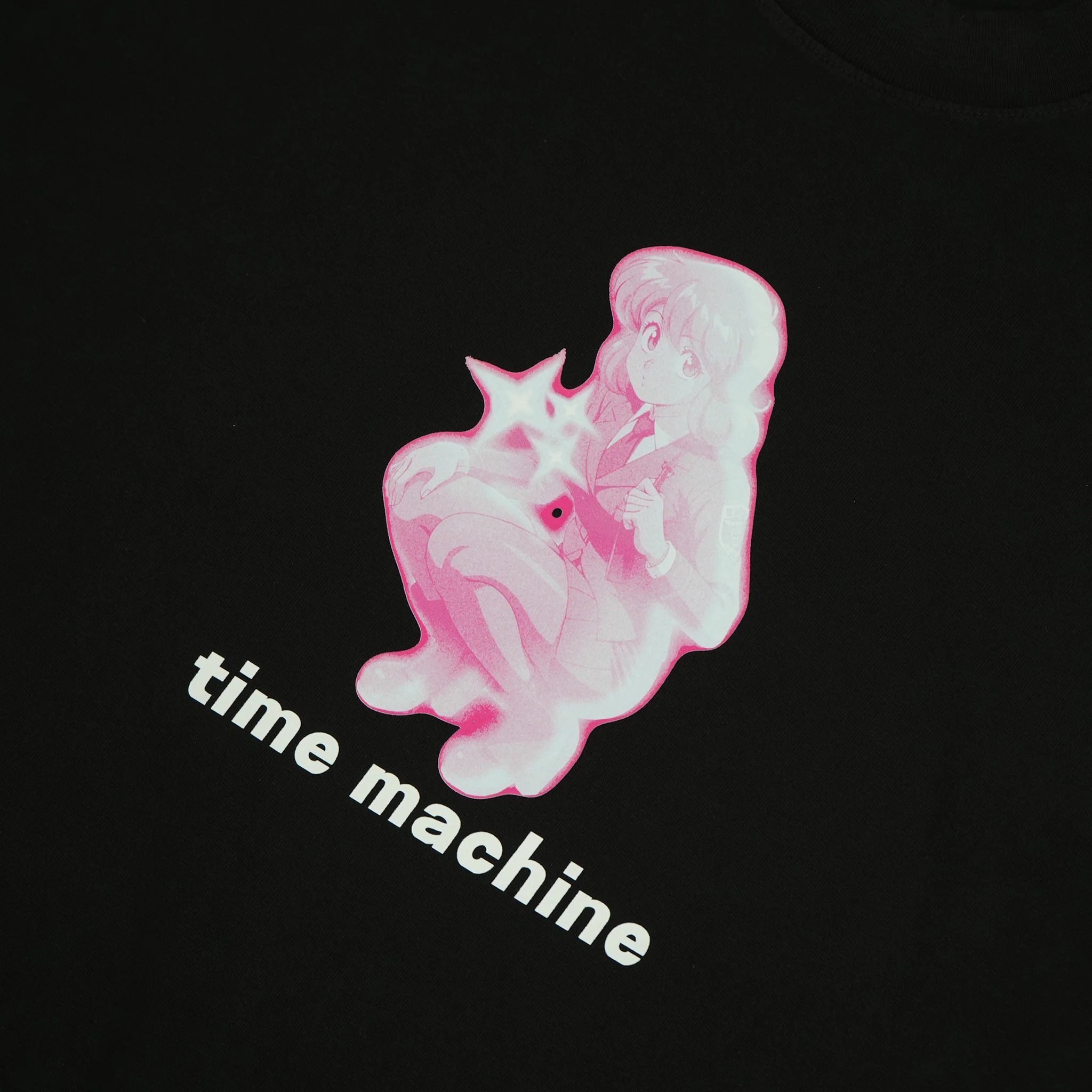 Time Machine Hacker Tee - Black - Image 2