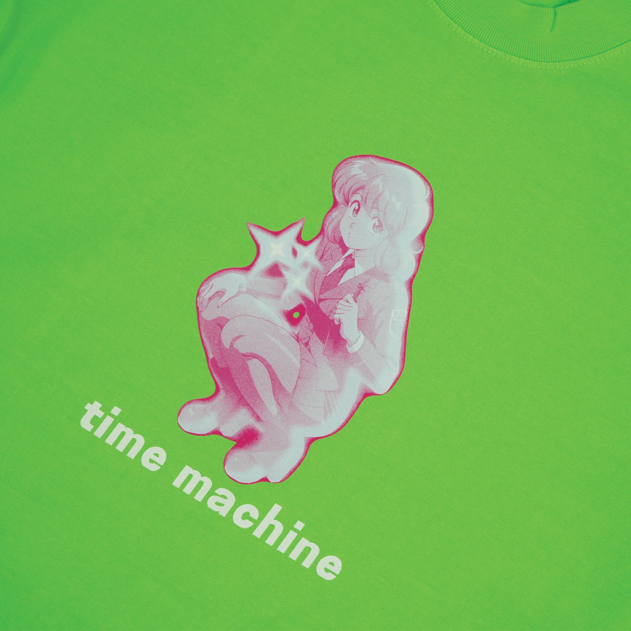 Time Machine Hacker Tee - Neon Green - Image 2