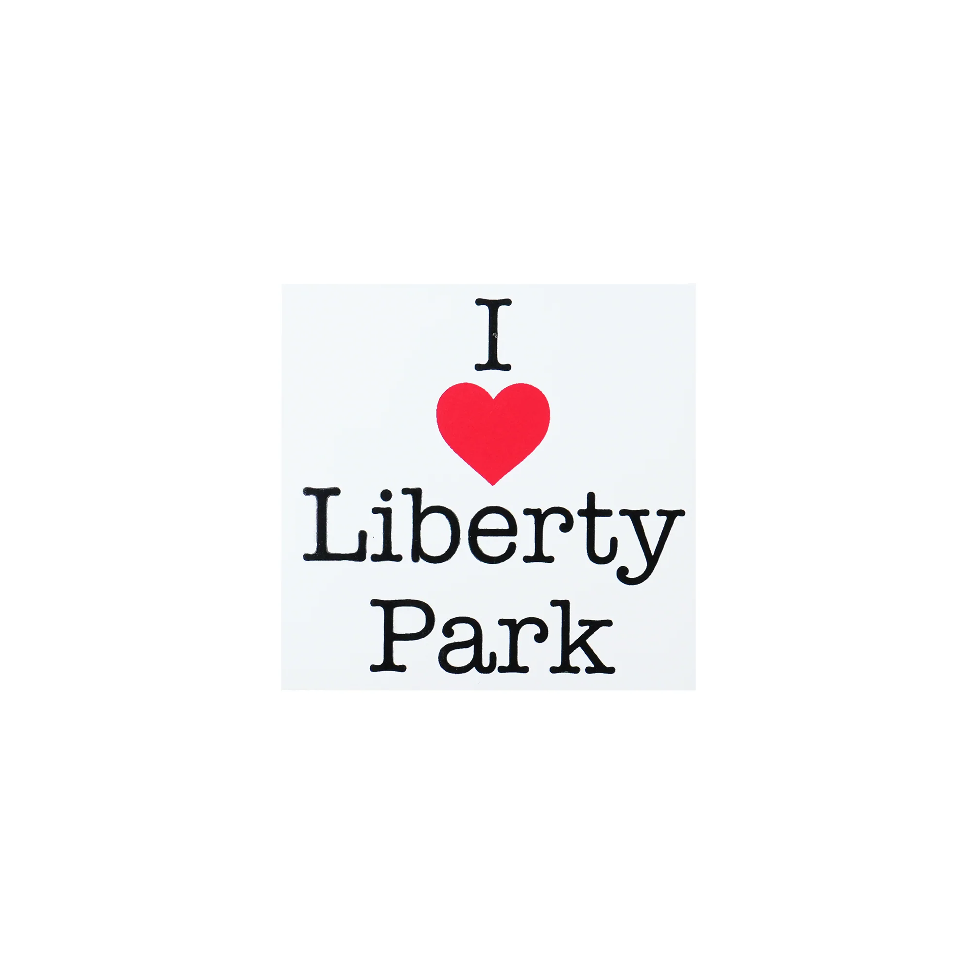 Time Machine "Liberty Park" Sticker - White