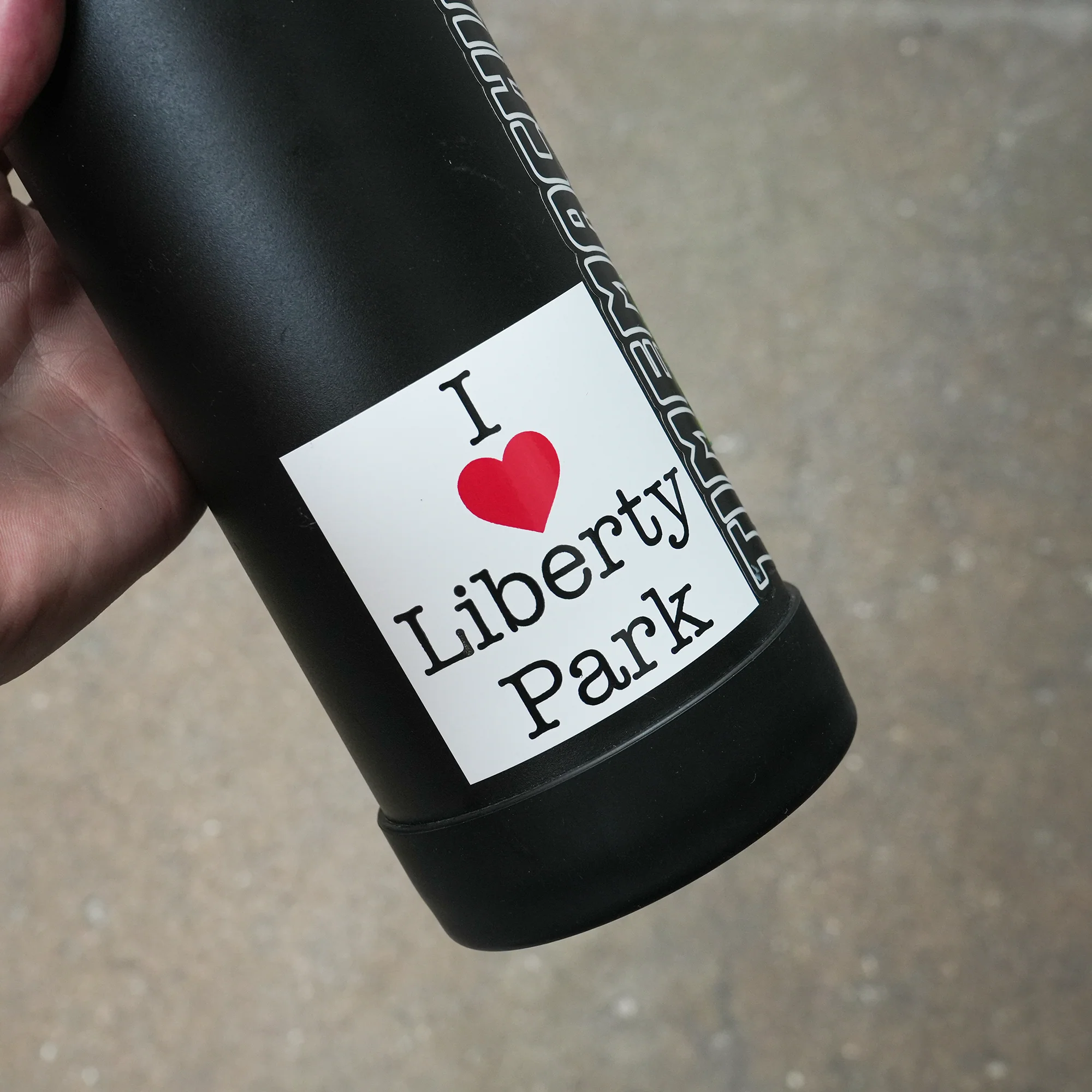 Time Machine "Liberty Park" Sticker - White - Image 2